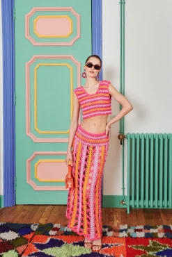 Celia B Aden Skirt Pink New