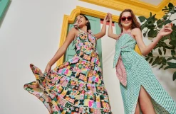 Celia B Arafura Dress Multi Clearance