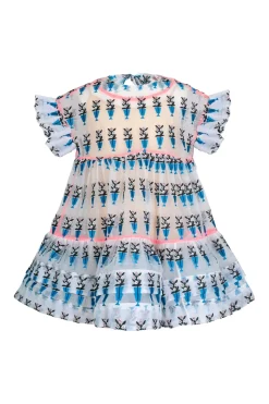 Celia B Coral Dress Blue Sale