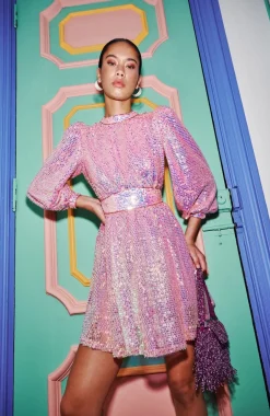 Celia B Ezili Dress Pink Outlet