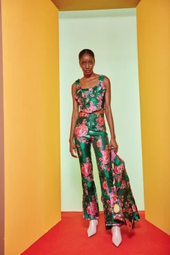 Celia B Falu Pant - Green Discount