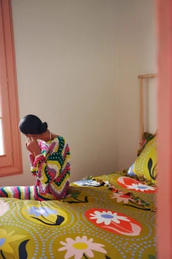 Celia B Green Iris Bedding Set