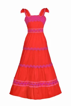 Celia B Jade Dress Red Discount