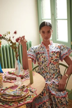 Celia B Sea Flowers Napkins Set Of Two Sale