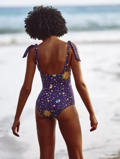 Celia B Starry Night Bathing Suit-Navy Best
