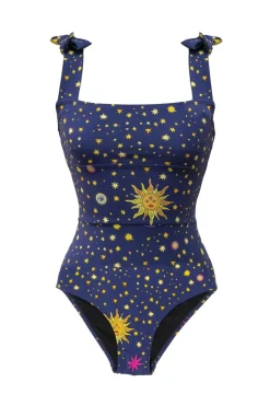 Celia B Starry Night Bathing Suit-Navy Best