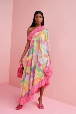 Celia B Willow Dress Multi Clearance